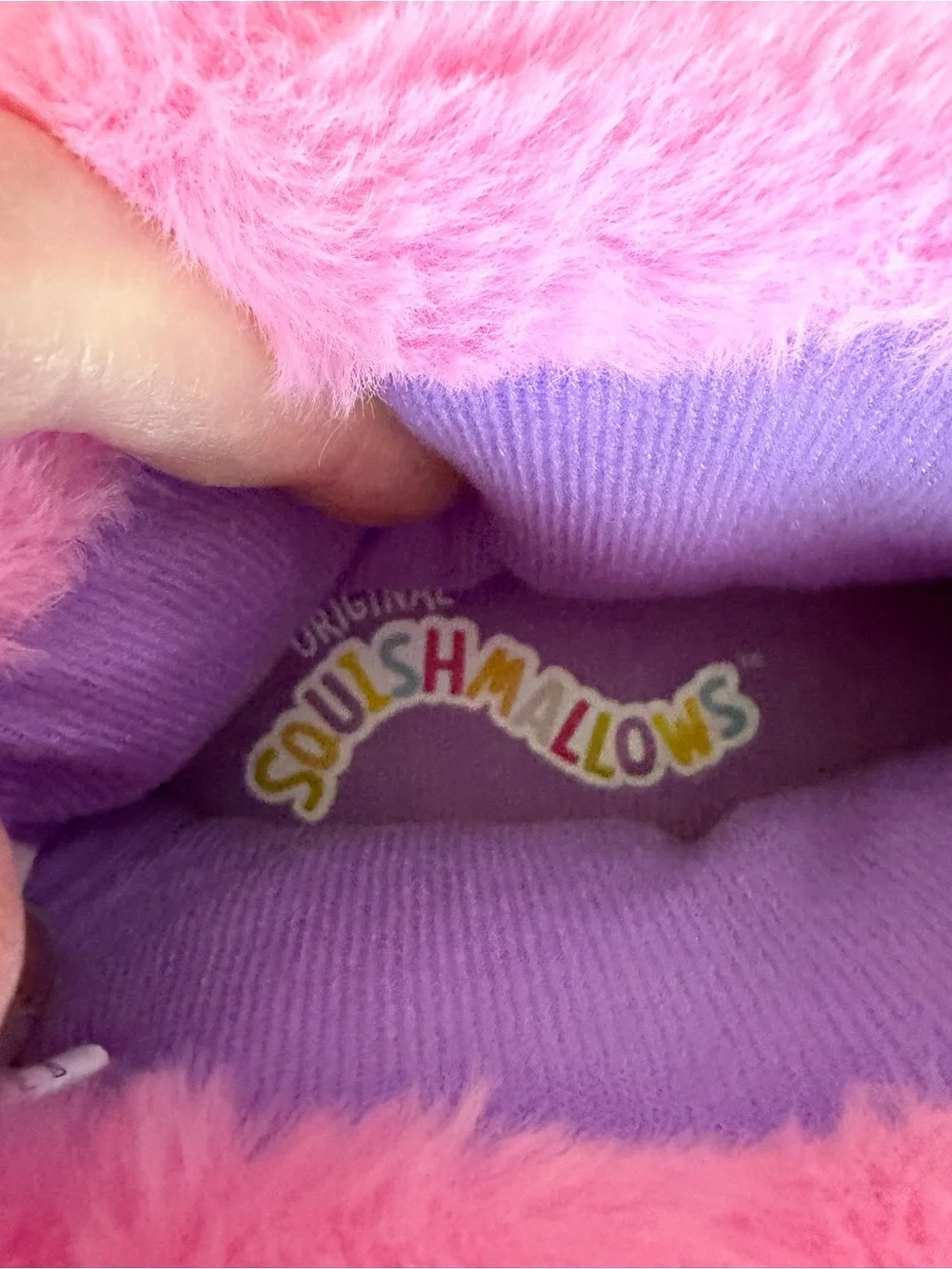 Squishmallows Pink Purple Unicorn Kids Slippers